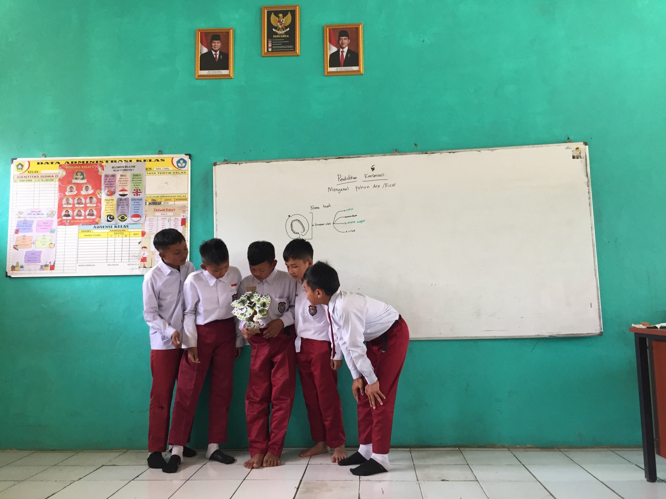 Mengenal dan Membuat Pop-Up Pohon Ara bersama Siswa SDN Malasari 03